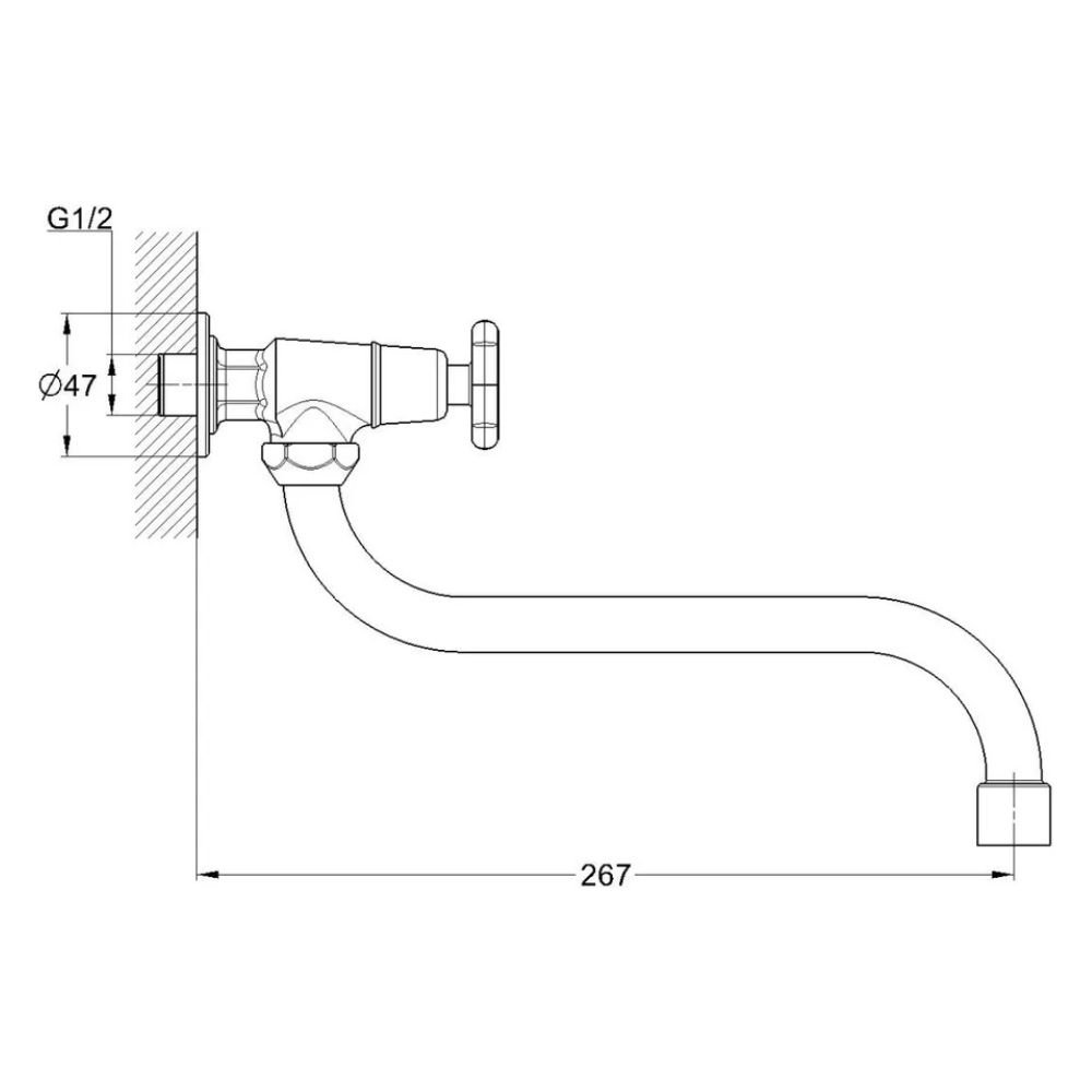 Моно-смеситель для умывальника вентильный (тип I), серия 600 (EC0601) / Econoce фото на multiBOX
