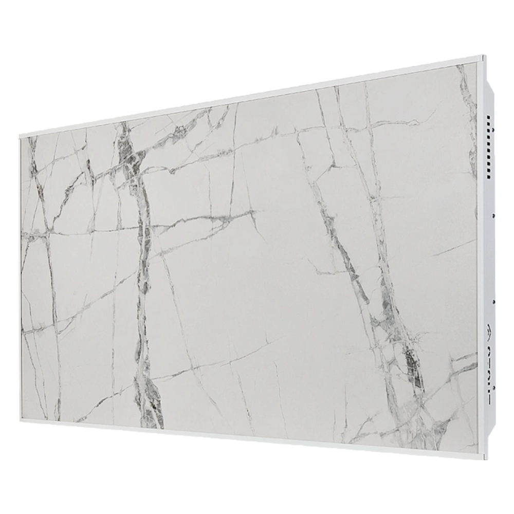 Отопительная панель WHITE STONE SCT 120х60 белый гранит / белый корпус / Stout фото на multiBOX