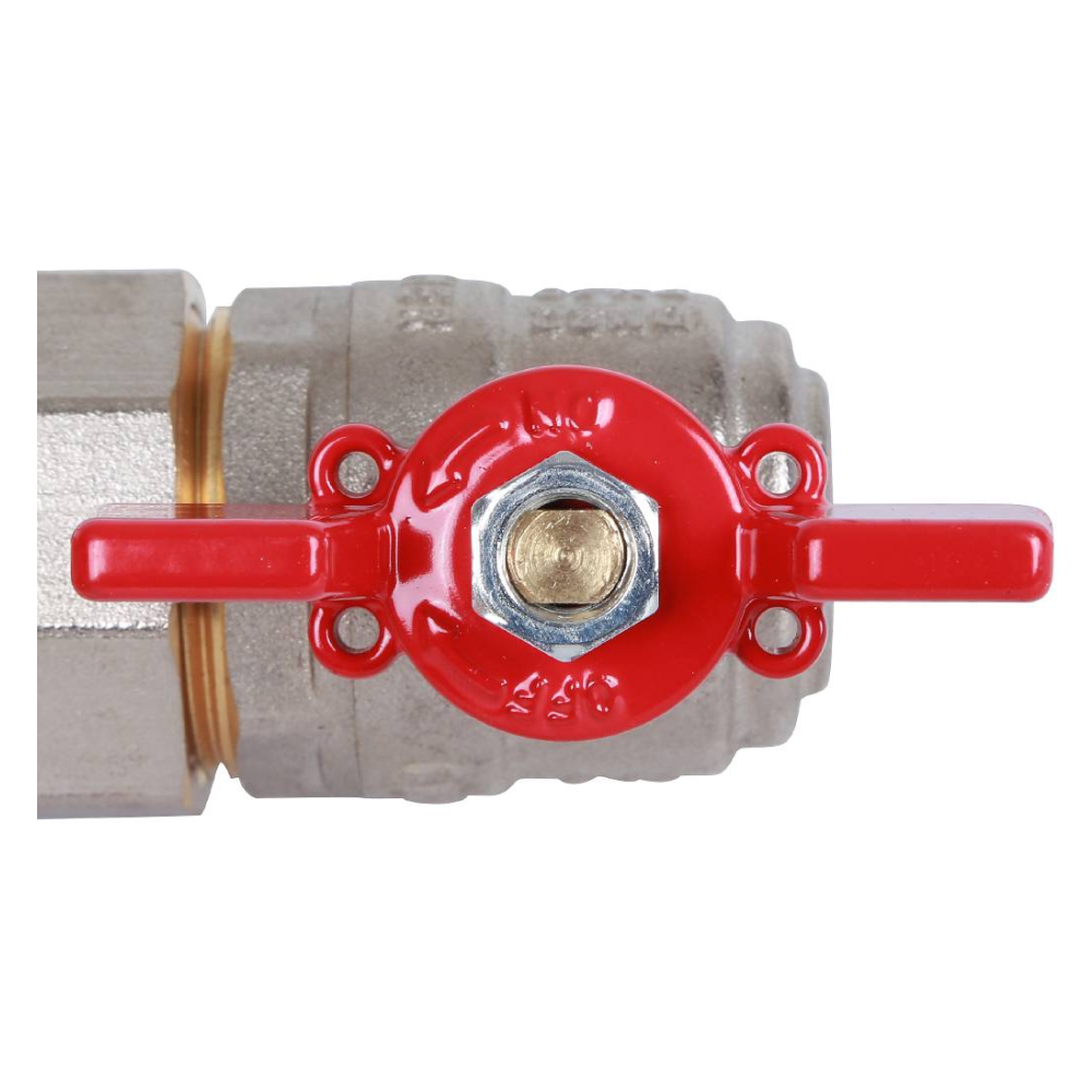 Кран шаровой угловой с американкой 3/4" ВР-НР, ручка бабочка / Rommer фото на multiBOX