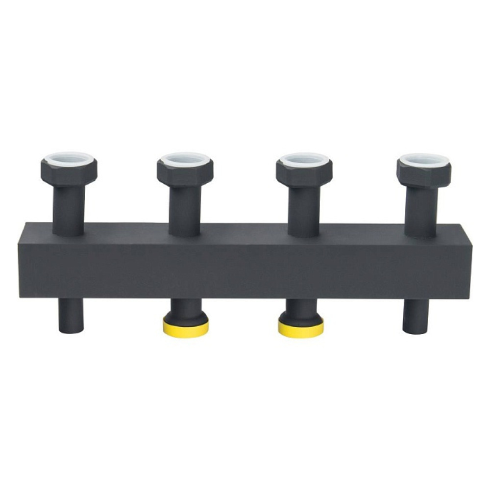 Распределительный коллектор на 2 контура DN32 в теплоизоляции / Stout фото на multiBOX