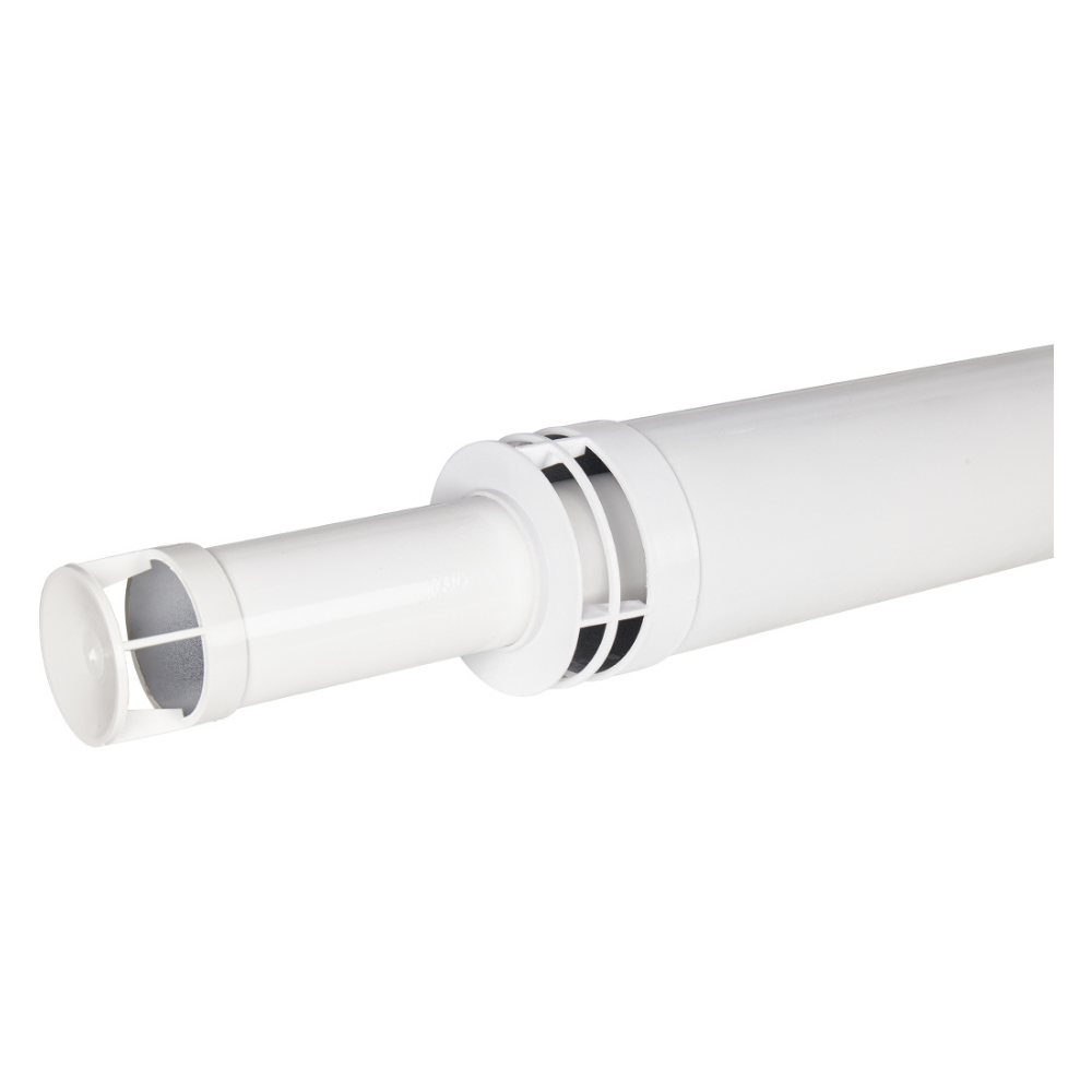 Комплект дымохода АНТИЛЁД D60/100 L1220 мм (для котлов Bosch, Buderus, Navien S/C/E, Baxi ECO Nova/Classic, Baltur, Fondital) фланец в комплекте, традиционный / Rommer фото на multiBOX