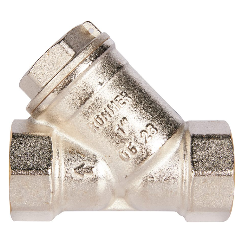 Фильтр грубой очистки 1" ВР-ВР косой, 500 мкр / Rommer фото на multiBOX