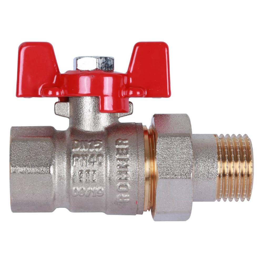 Кран шаровой с американкой 1/2" ВР-НР, ручка бабочка / Rommer фото на multiBOX