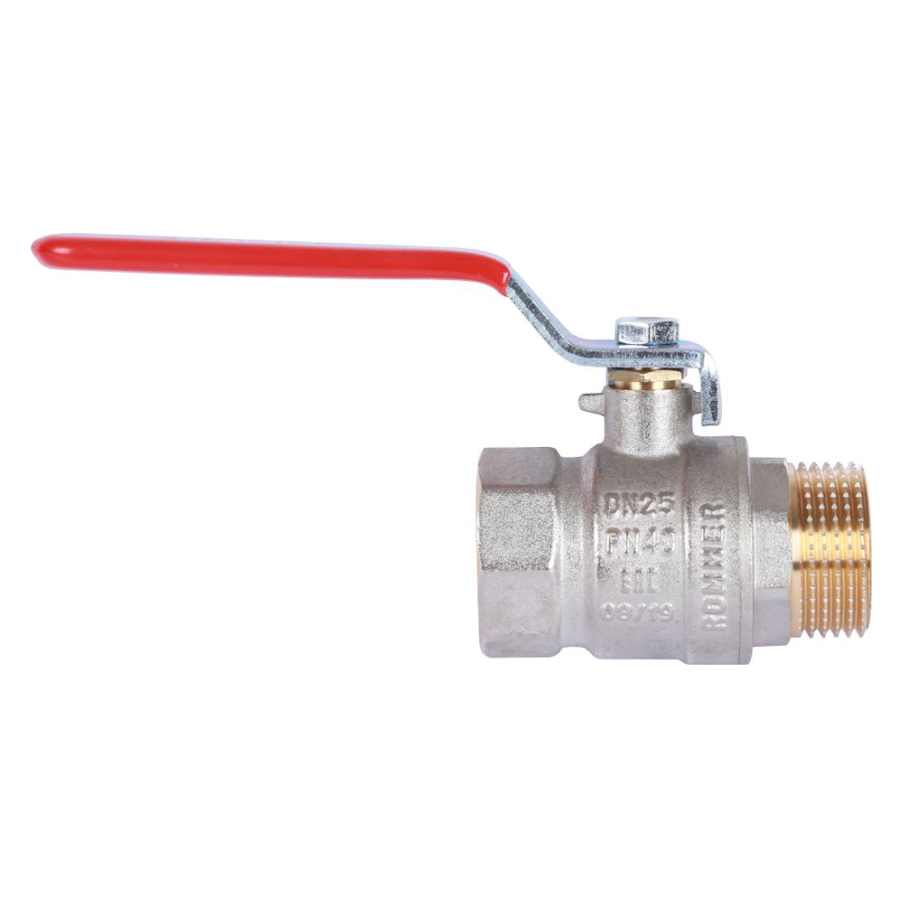 Кран шаровой 1" ВР-НР, ручка рычаг / Rommer фото на multiBOX