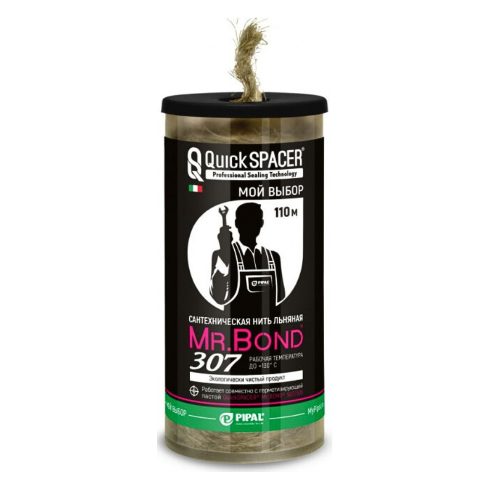 Нить льняная сантехническая 307, 110 м / Mr.Bond фото на multiBOX