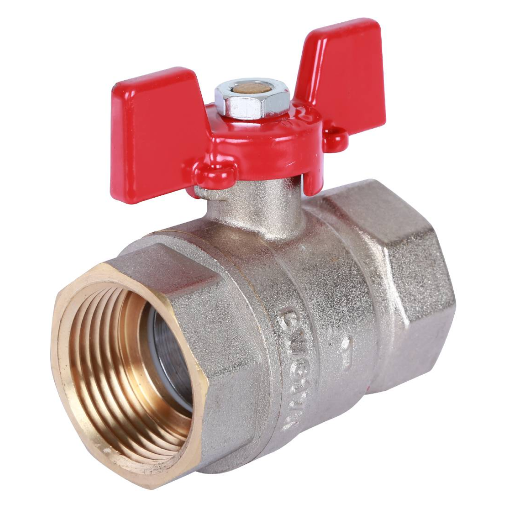 Кран шаровой 1" ВР-ВР, ручка бабочка / Rommer фото на multiBOX