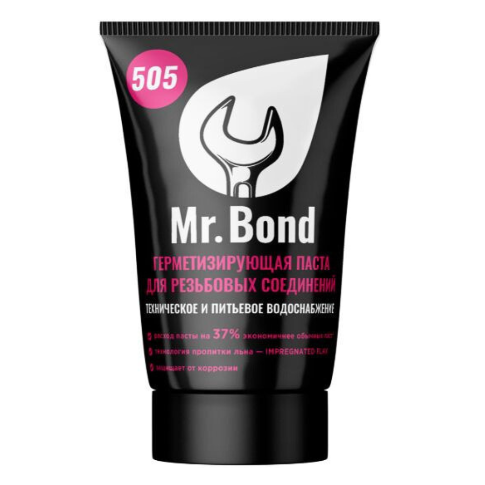 Паста герметезирующая 505 для пропитки льна, туба 250 г (для воды и отопления) / Mr.Bond фото на multiBOX