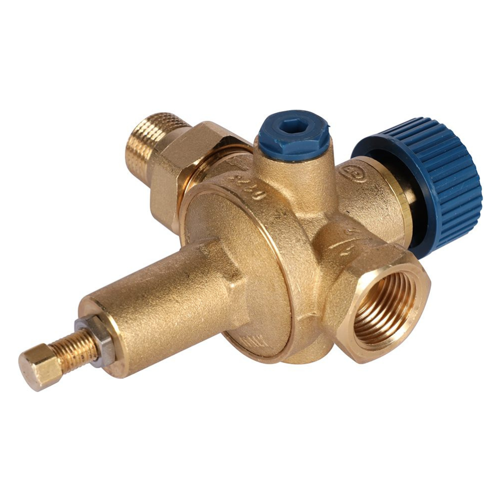 Подпиточный клапан 1/2" ВР-НР с выходом под манометр (0525.115) / Stout фото на multiBOX