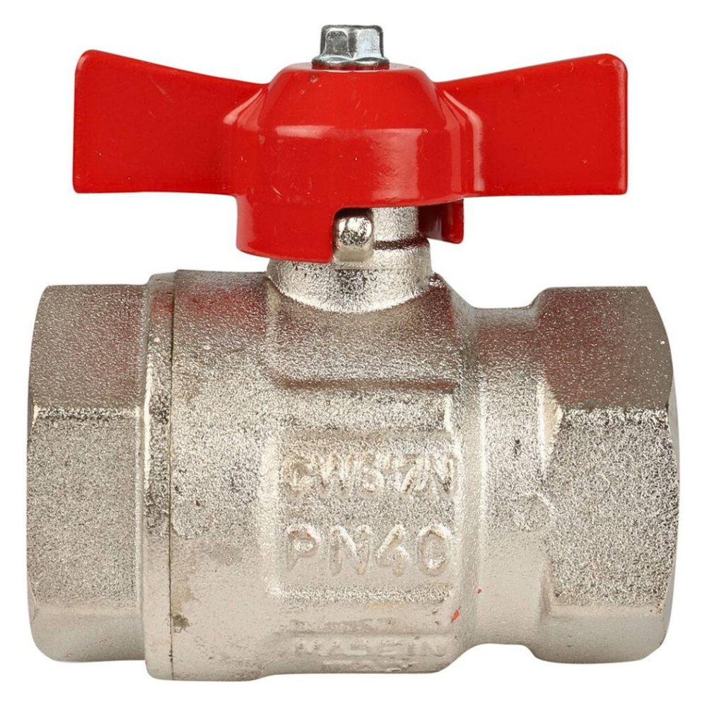 Кран шаровый VIENNA 118, 1" ВР-ВР стандартный проход, ручка бабочка / Itap фото на multiBOX