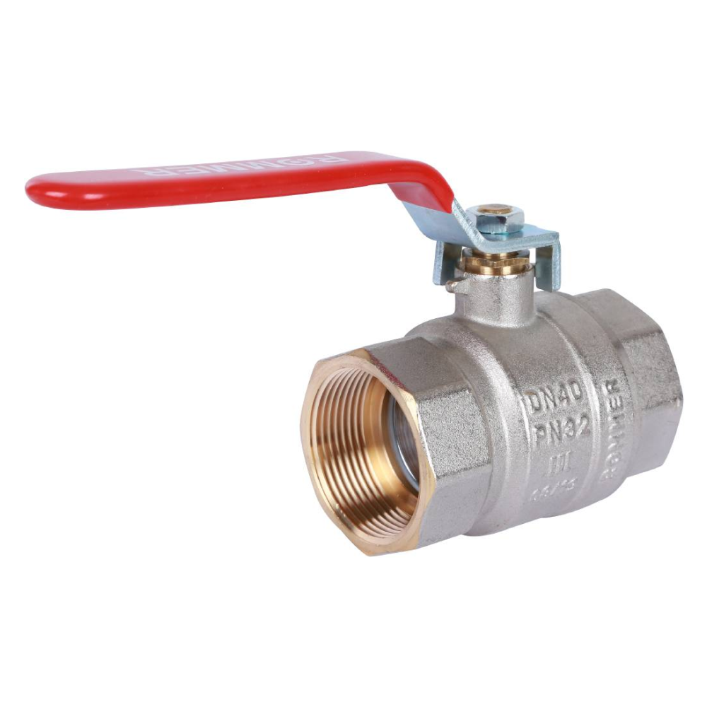 Кран шаровой 1 1/2" ВР-ВР, ручка рычаг / Rommer фото на multiBOX