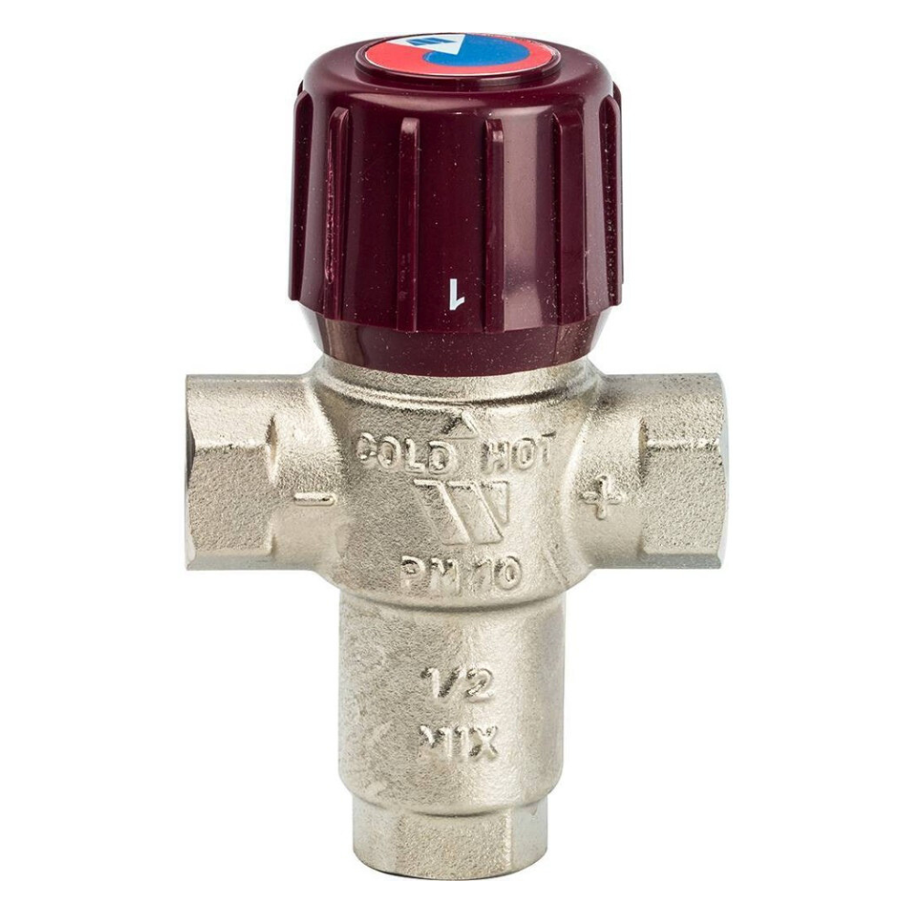 Термостатический смесительный клапан AQUAMIX 1/2" ВР, 42-60°С, KVs 1.5 (3 точки водоразбора) / Watts фото на multiBOX