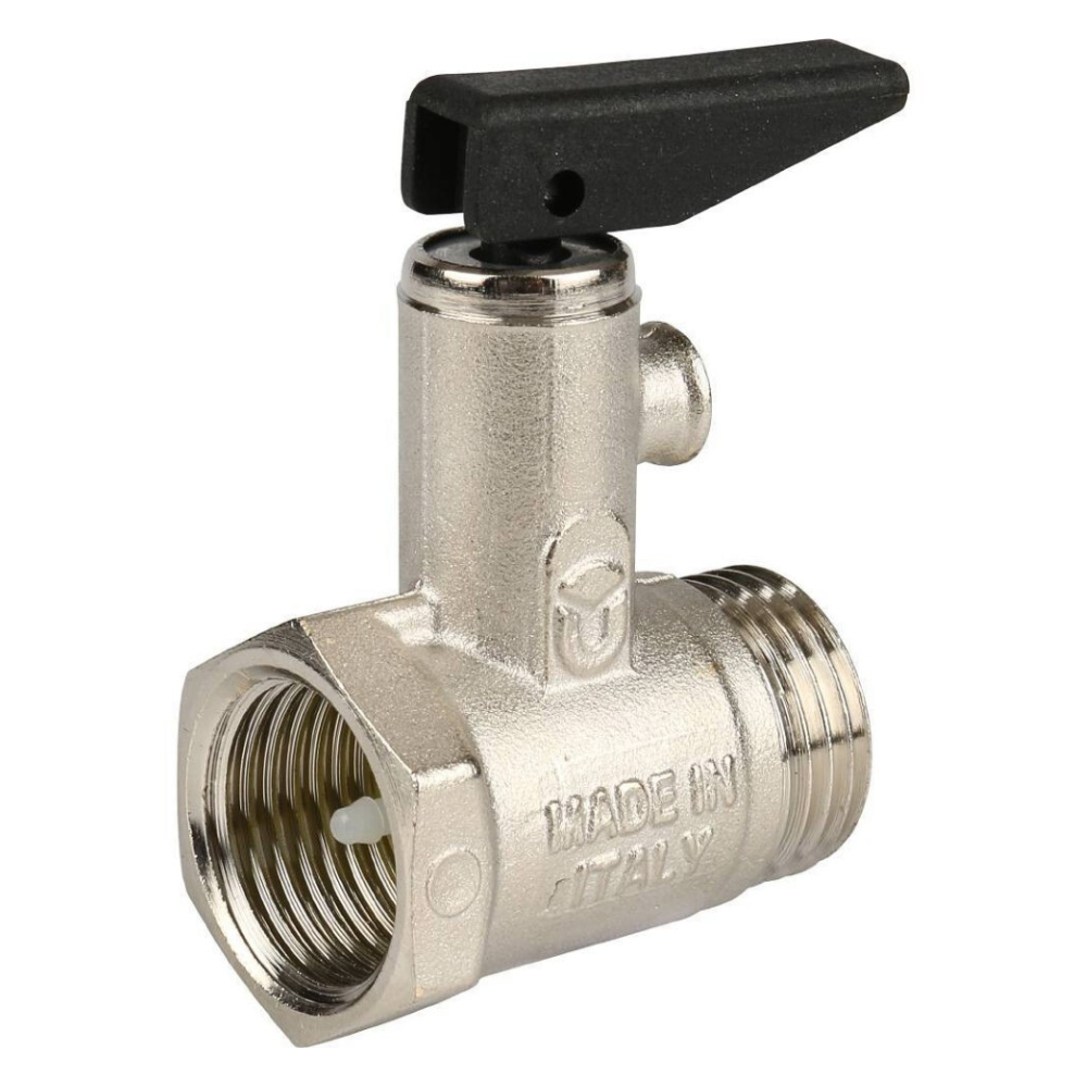 Предохранительный клапан для бойлера 367 с ручкой спуска, 8.5 бар, 1/2" ВР-НР фото на multiBOX