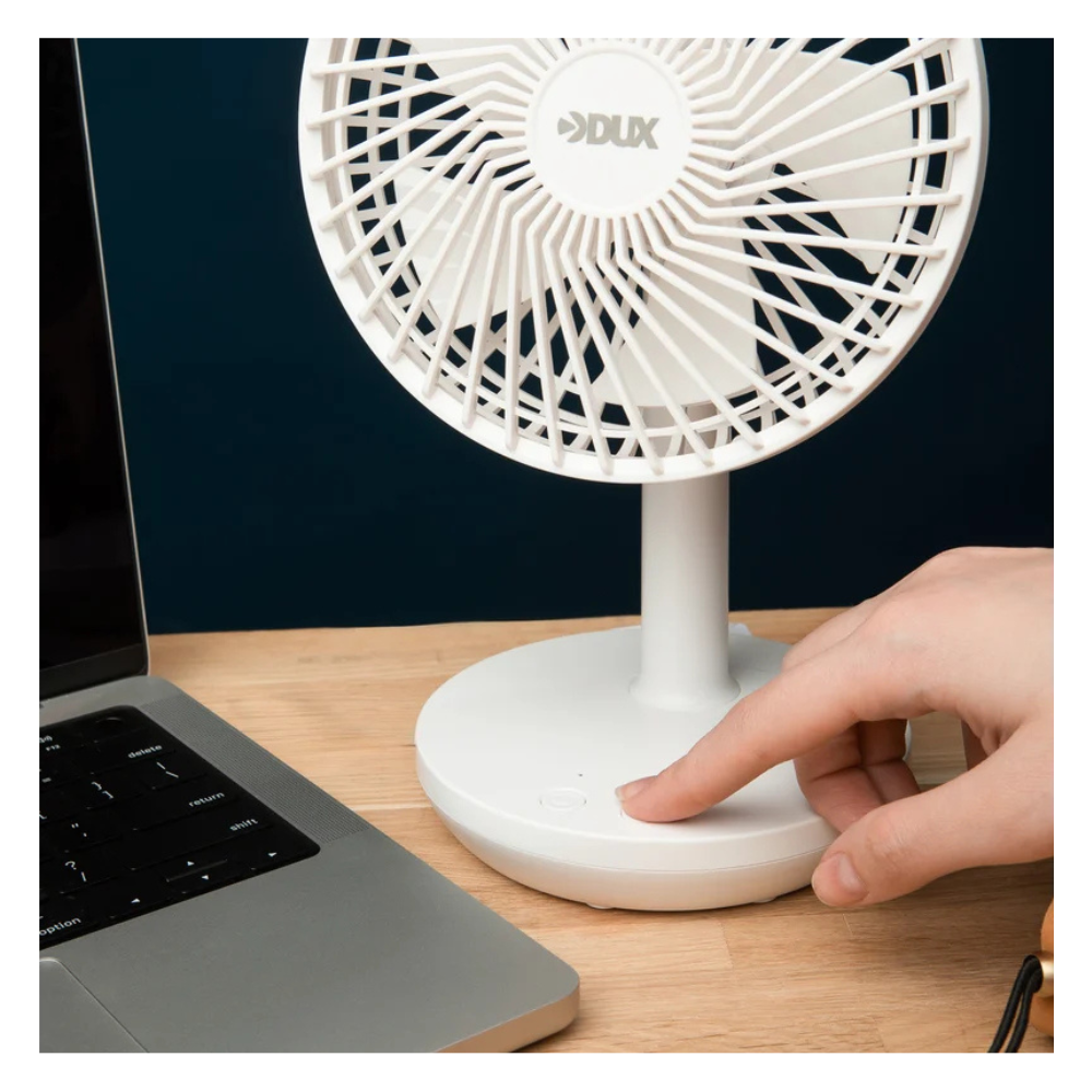 Вентилятор настольный USB 6 Вт, белый / DUX фото на multiBOX