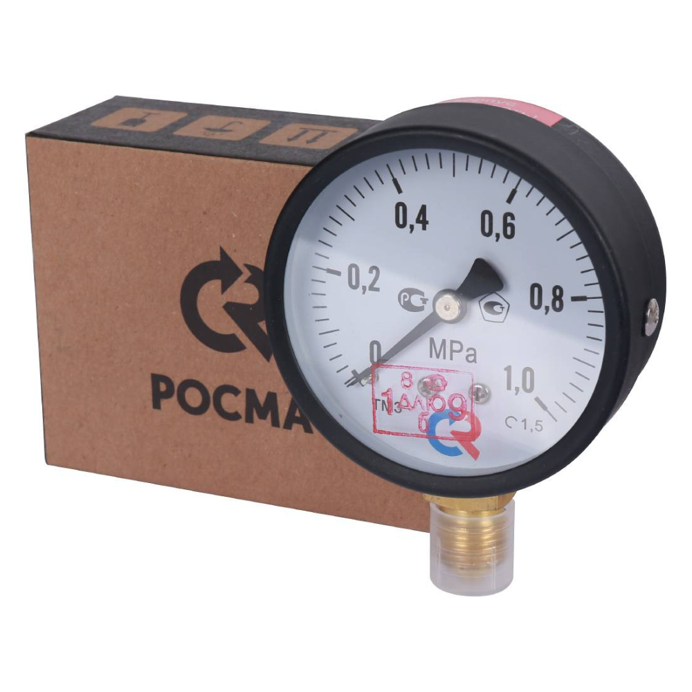 Манометр радиальный ТМ-310Р.00 63 мм G1/4", 0...1 МРа, кт 1.5 / Росма фото на multiBOX