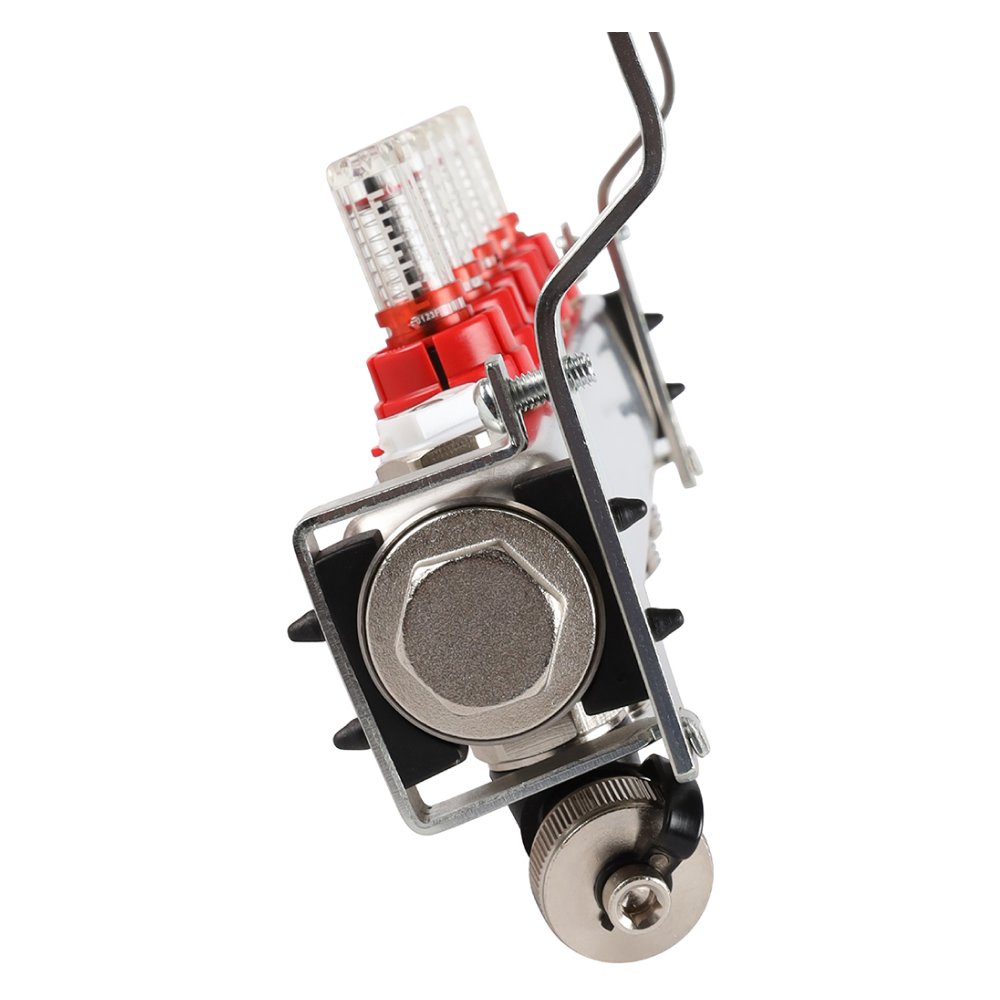 Коллектор из нерж. стали 5 выходов с расходомерами, с клапаном вып. воздуха и сливом / Rommer фото на multiBOX