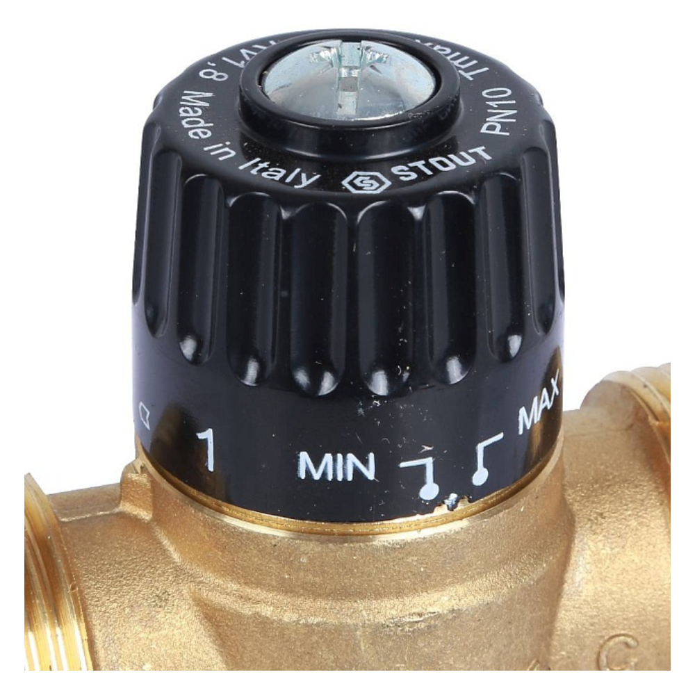 Термостатический смесительный клапан 1" НР, 30-65°С, KVs 1.8 / Stout фото на multiBOX