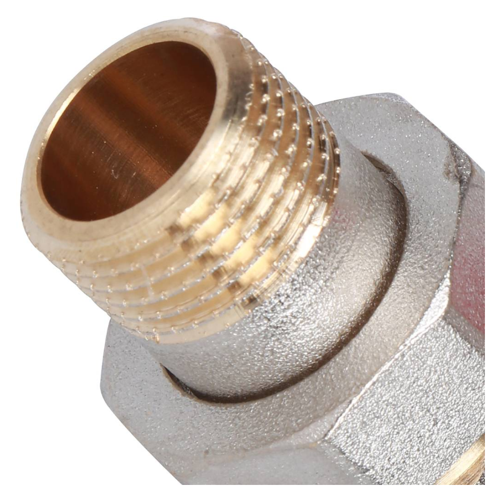 Кран шаровой угловой с американкой 1/2" ВР-НР, ручка бабочка / Rommer фото на multiBOX