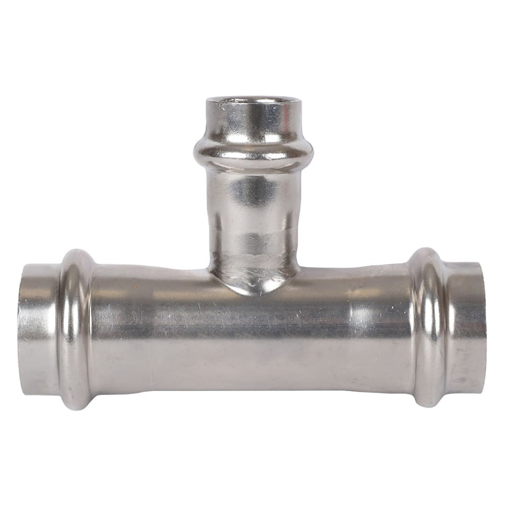 Тройник переходной ВПр 22х18х22 из нерж. стали прессовой / Rommer фото на multiBOX