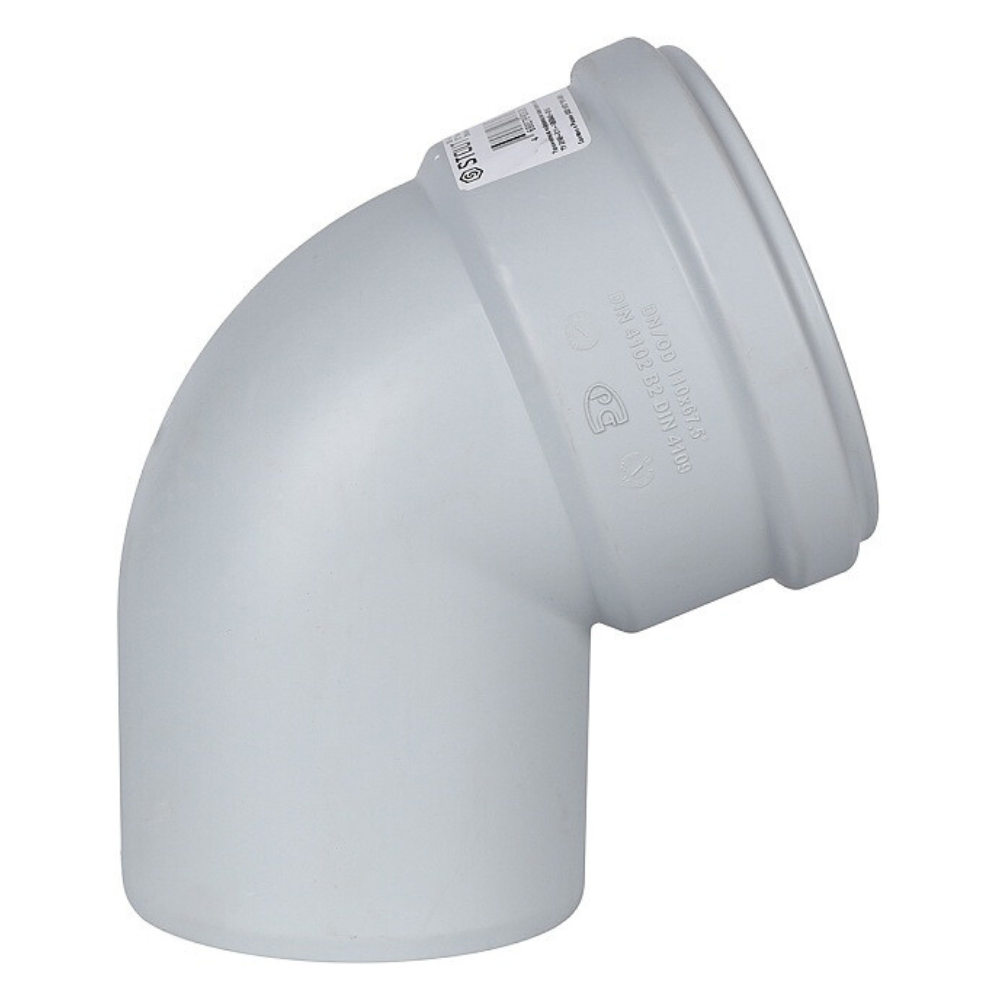 Канализационный отвод D 110х67°, бесшумный / Stout фото на multiBOX