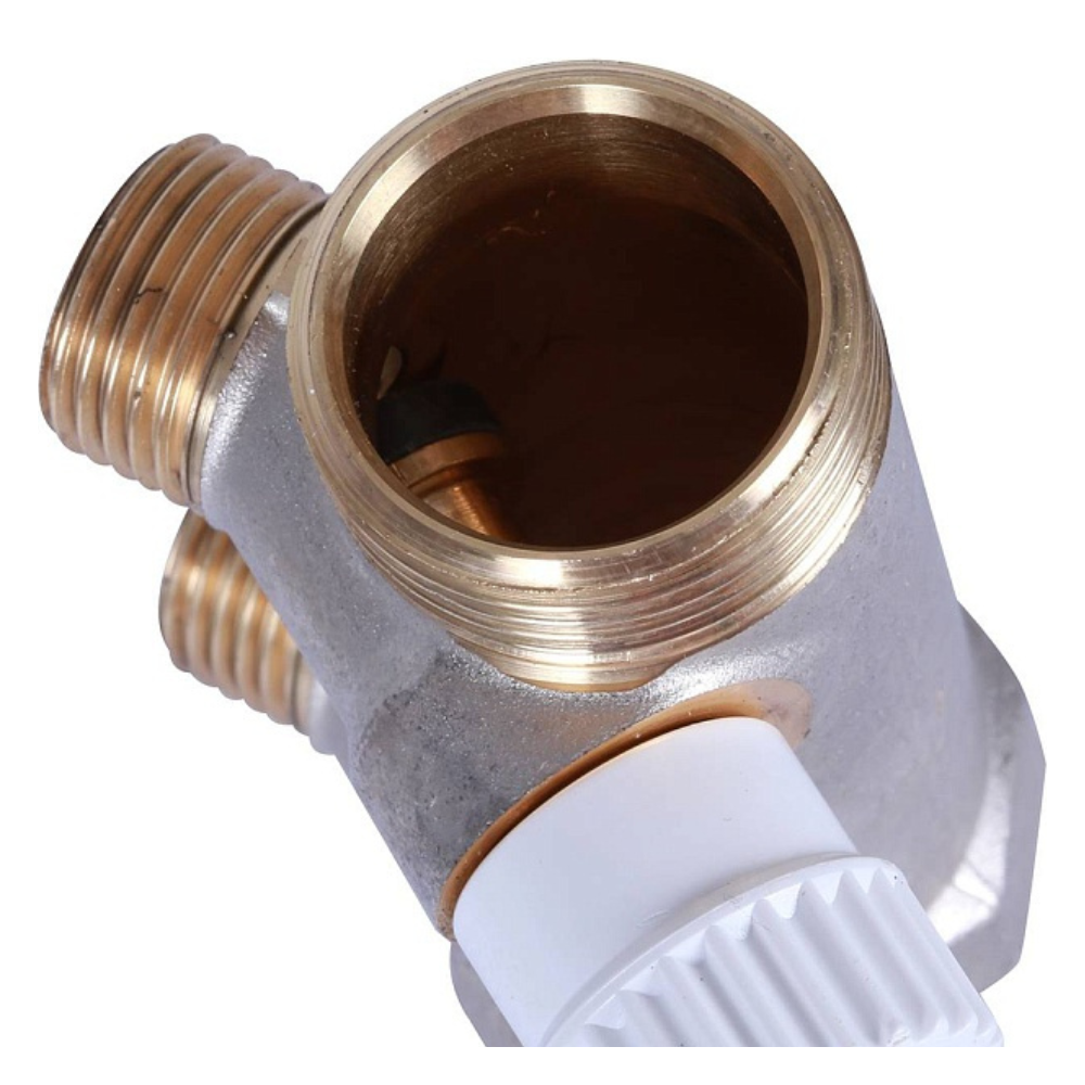 Распределительный коллектор 1", 2 отвода 1/2", плоское уплотнение / Stout фото на multiBOX