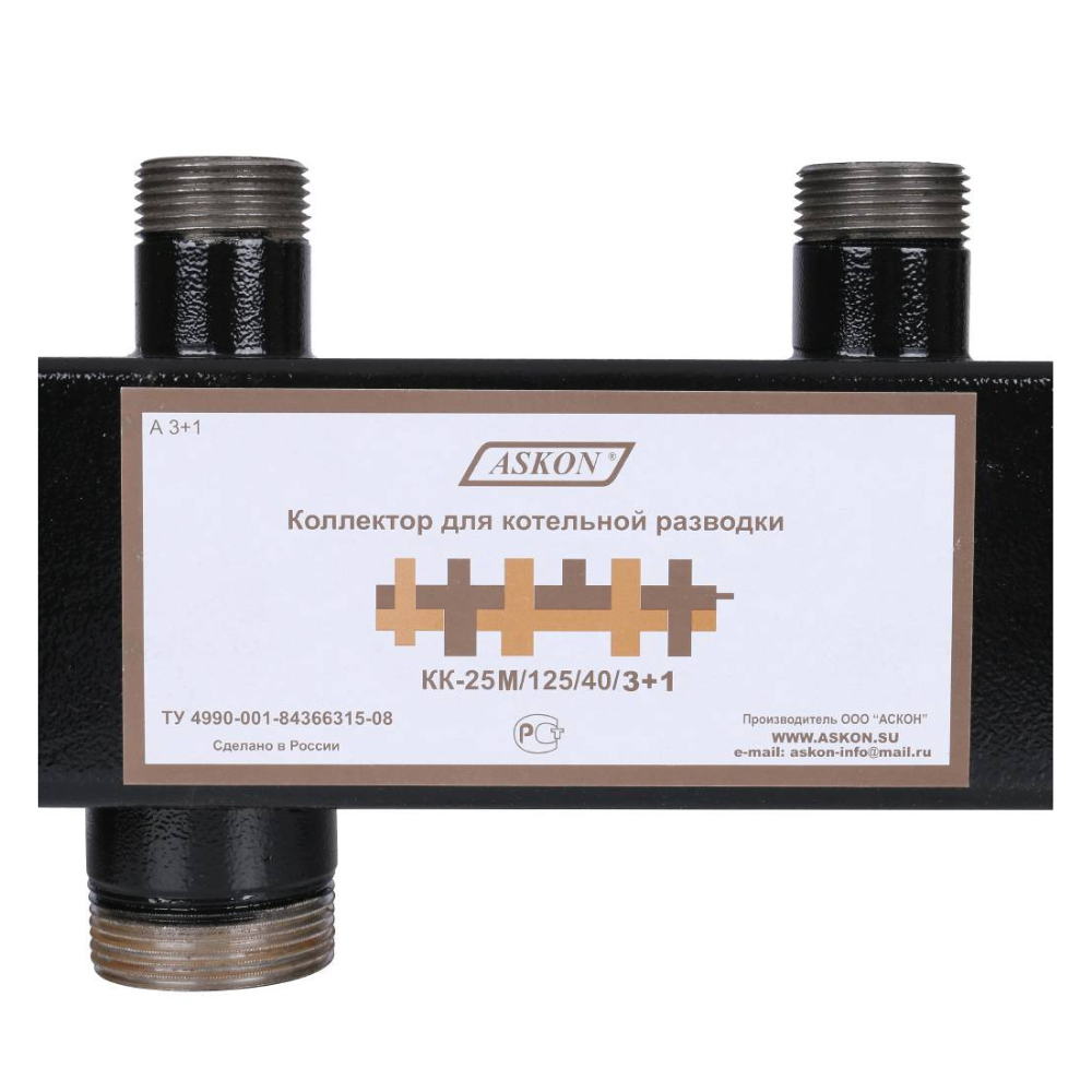 Распределительный коллектор КК-25М/125/40/3+1 (001.22.0038) / Askon фото на multiBOX