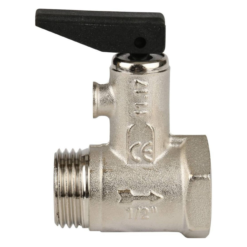 Предохранительный клапан для бойлера 367 с ручкой спуска, 8.5 бар, 1/2" ВР-НР фото на multiBOX