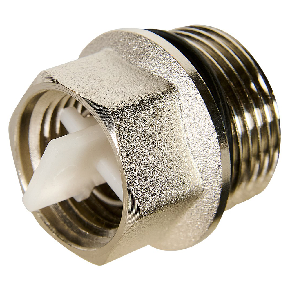 Отсекающий клапан обратный 1/2"x3/4", никелированный / Rommer фото на multiBOX