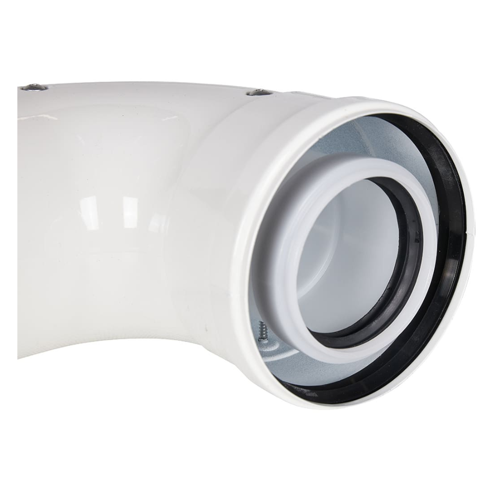 Отвод угол 90 гр. D60/100 п-м, конденсационный / Rommer фото на multiBOX
