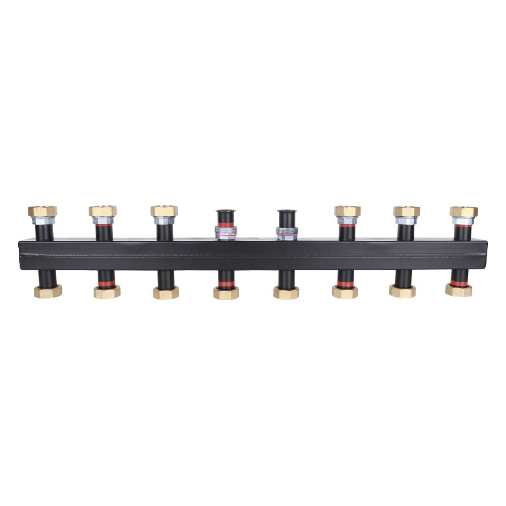 Распределительный коллектор до 7 отопит. контуров, нерж. сталь, компл. кронштейнов / Meibes фото на multiBOX