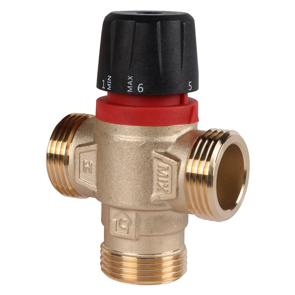 Термостатический смесительный клапан 1" НР, 35-60°С, KVs 1.6 (боковое смешивание) / Rommer фото на multiBOX