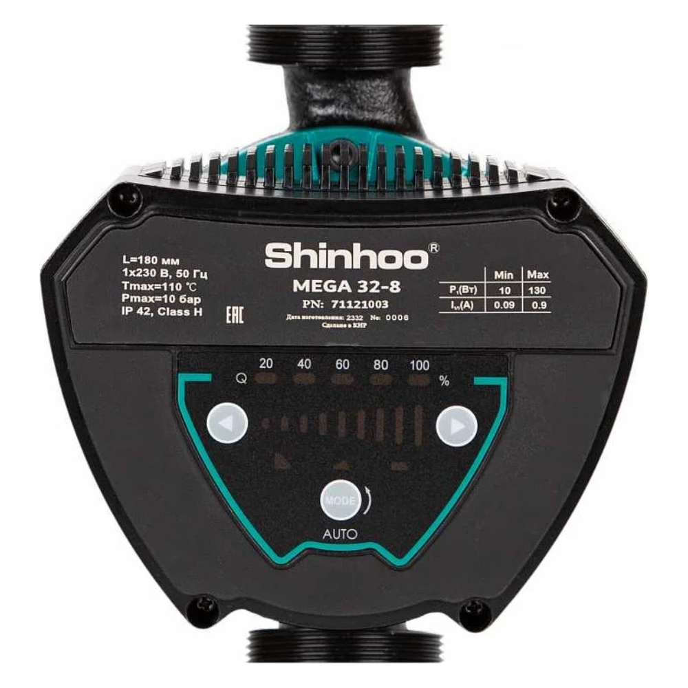 Циркуляционный насос MEGA 25-12 1x230V / Shinhoo фото на multiBOX
