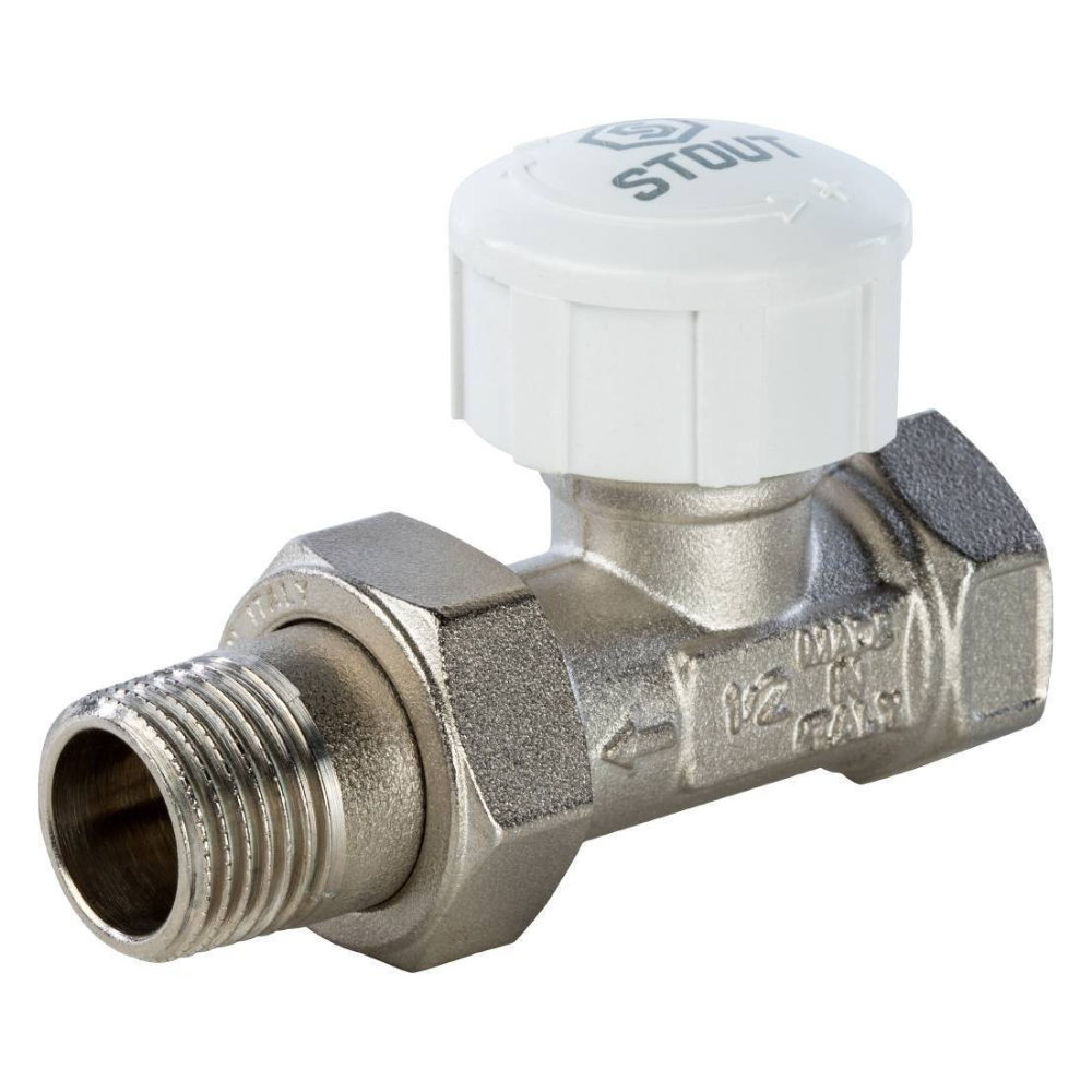 Термостатический клапан 1/2" для радиатора, прямой / Stout фото на multiBOX