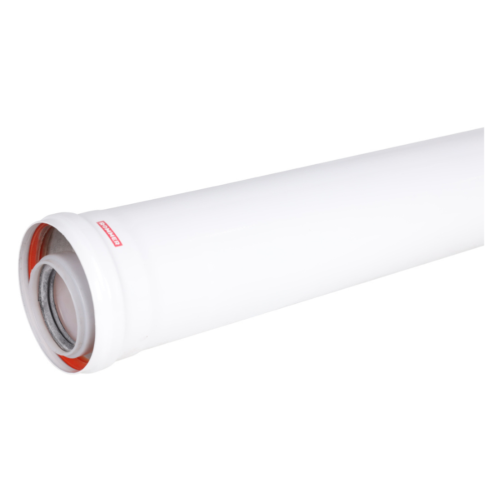 Удлинитель D60/100 п-м L1000 мм, конденсационный / Rommer фото на multiBOX