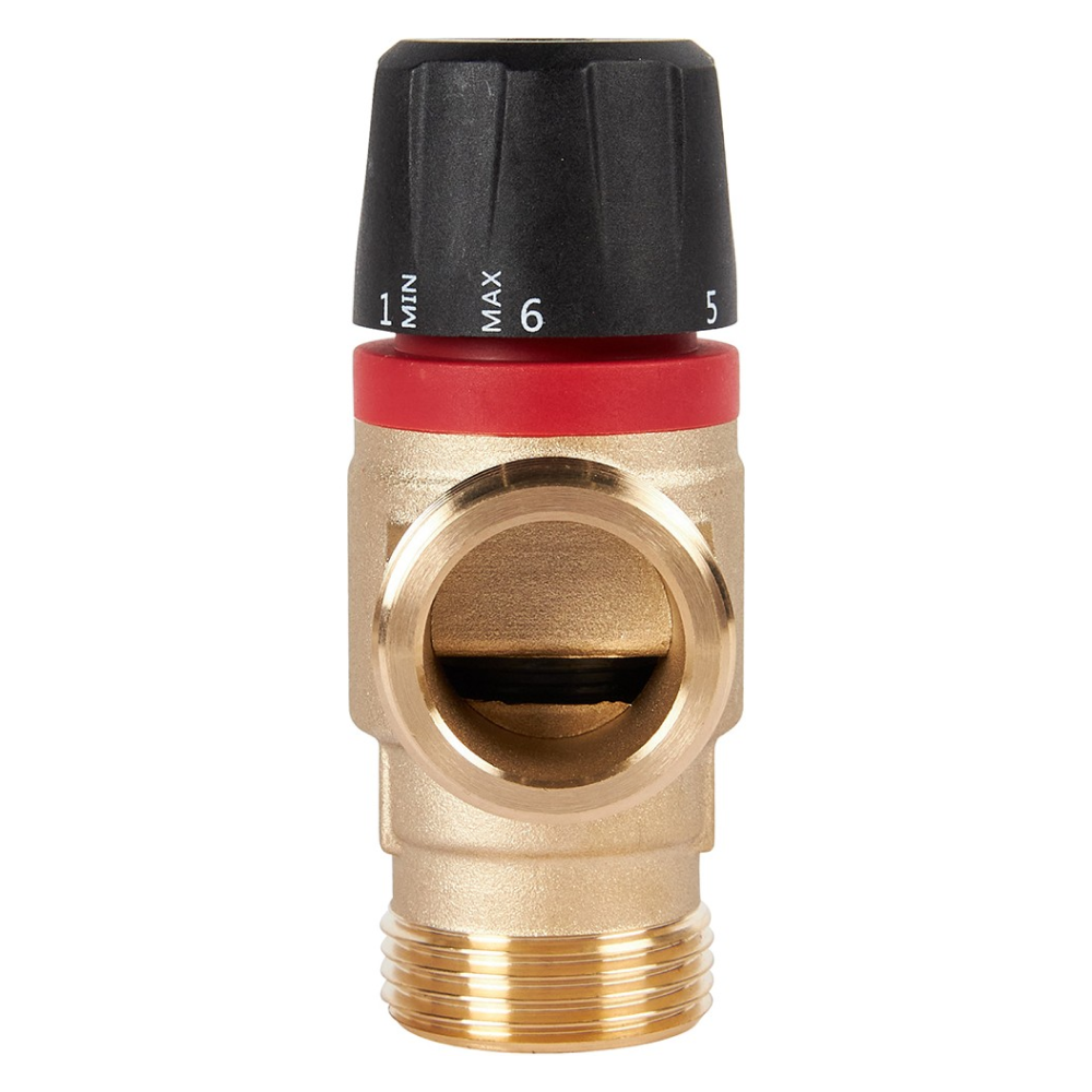 Термостатический смесительный клапан 1" НР, 20-43°С, KVs 1.6 (боковое смешивание) / Rommer фото на multiBOX