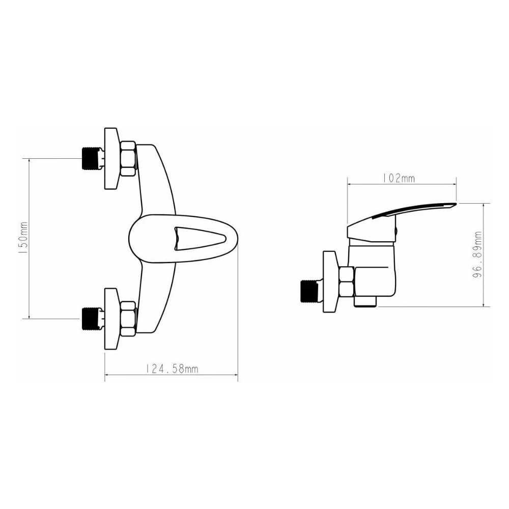Смеситель для душа D35-A, серия 260 (EC0262) / Econoce фото на multiBOX