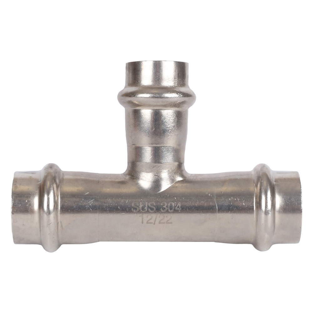 Тройник переходной ВПр 28х28х22 из нерж. стали прессовой / Rommer фото на multiBOX