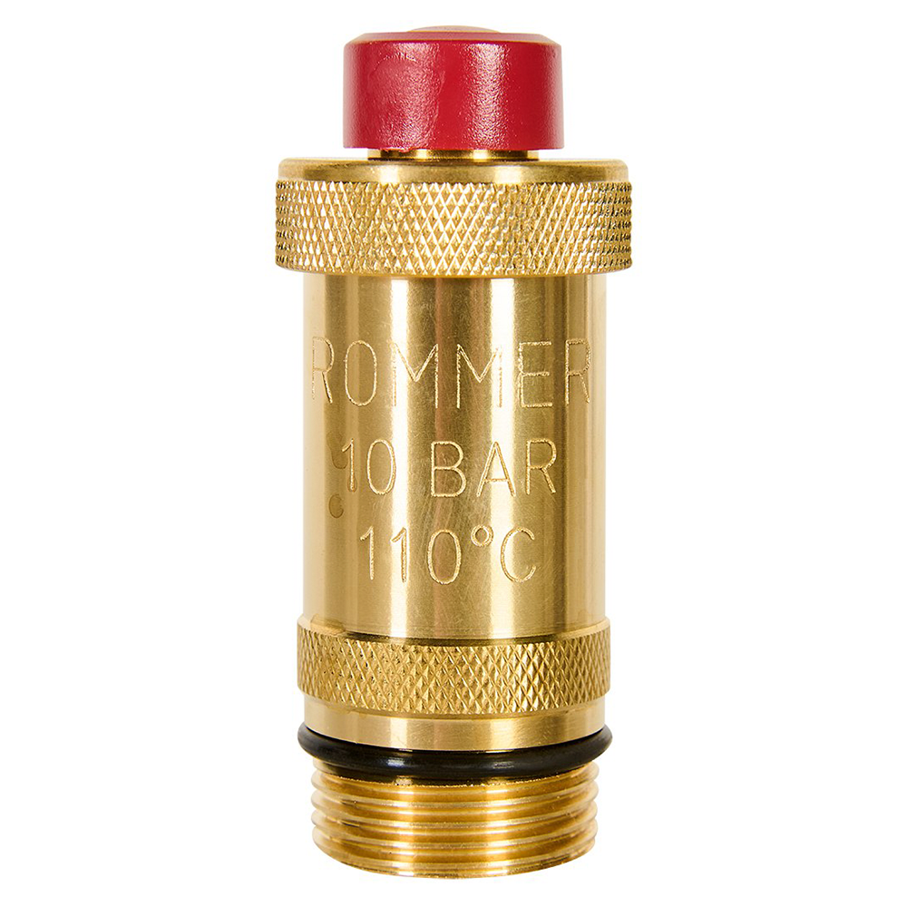 Воздухоотводчик автоматический FLEX 3/4" НР верт. выпуск, без покрытия / Rommer фото на multiBOX