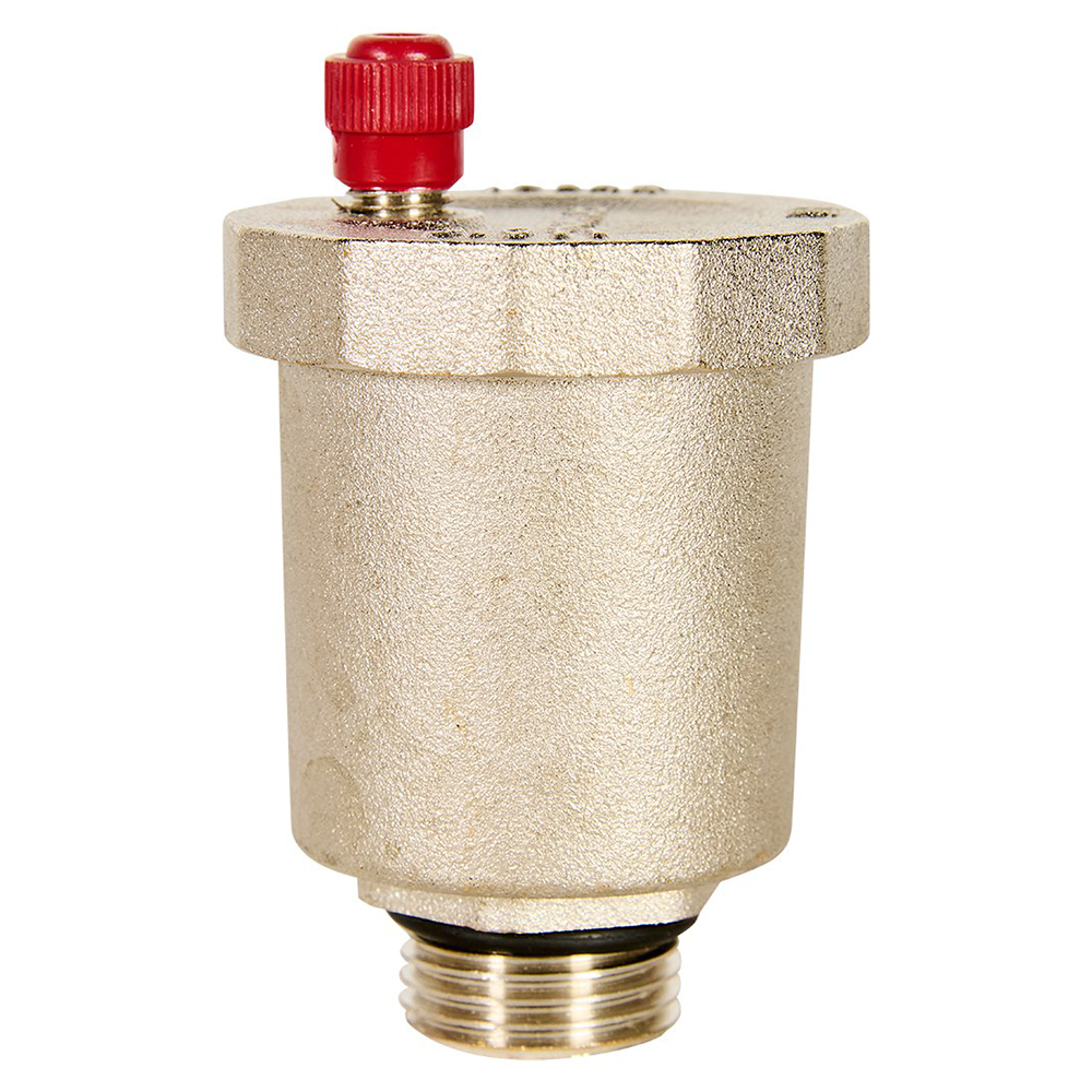 Воздухоотводчик автоматический 1/2" НР верт. выпуск, никелированный / Rommer фото на multiBOX