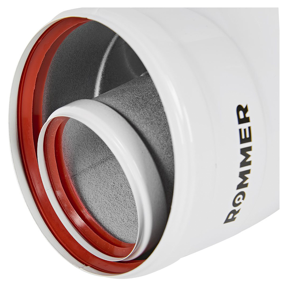 Отвод INOX LINE угол 45 гр. D60/100 м-п, традиционный / Rommer фото на multiBOX