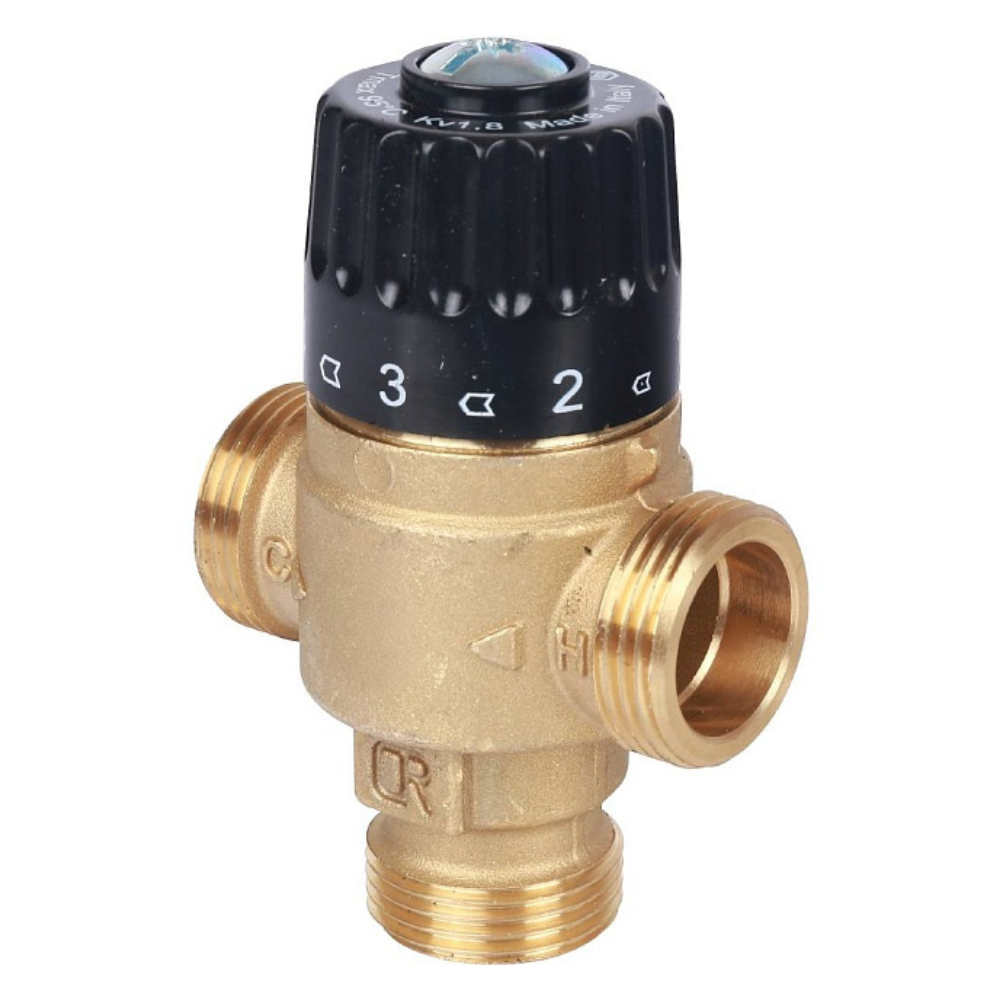 Термостатический смесительный клапан 3/4" НР, 30-65°С, KVs 1.8 / Stout фото на multiBOX