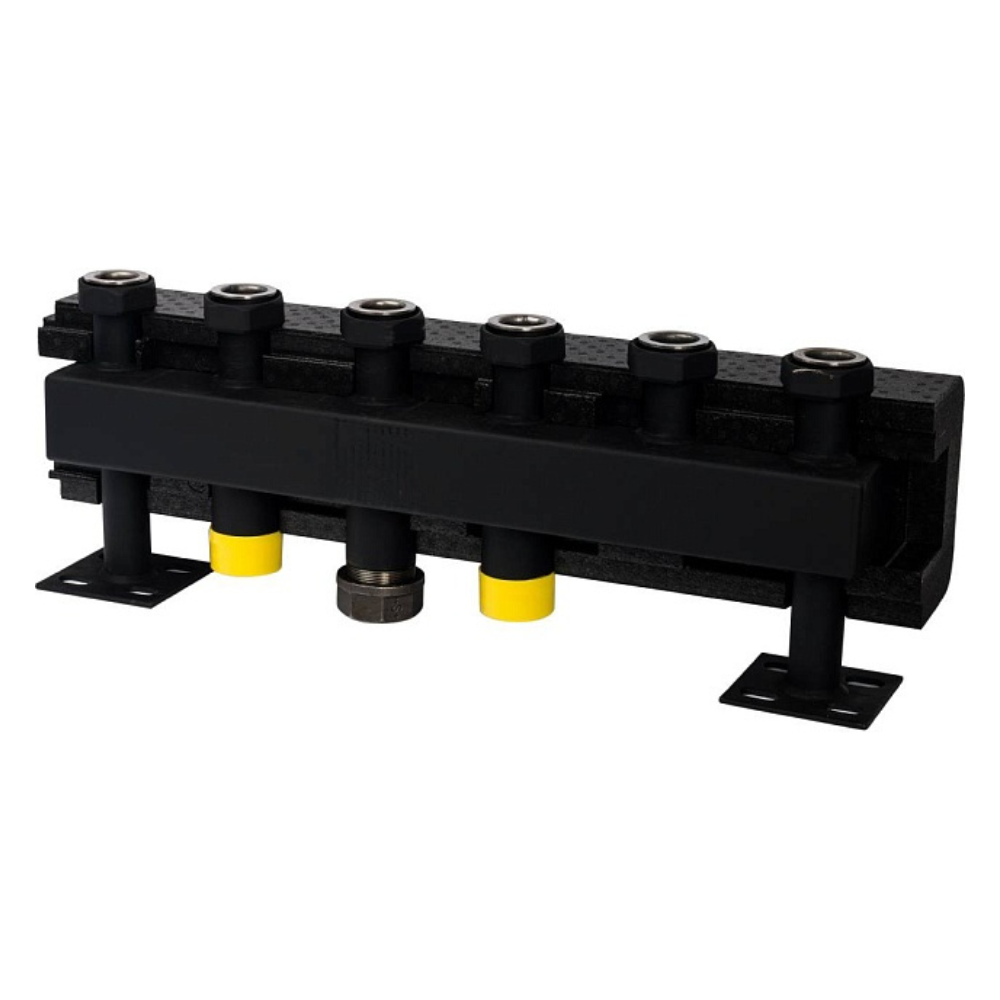 Распределительный коллектор на 3 контура DN32 в теплоизоляции / Stout фото на multiBOX