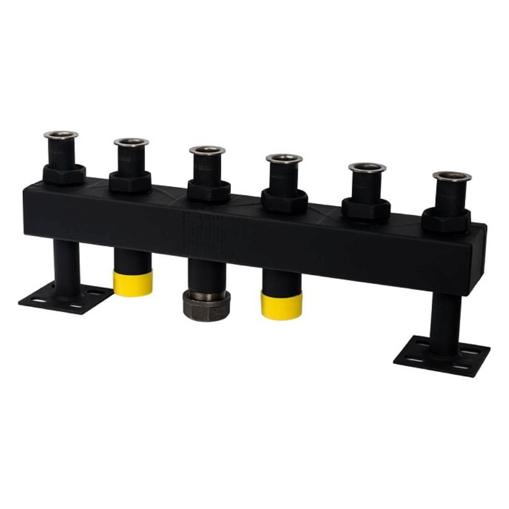 Распределительный коллектор на 3 контура DN32 в теплоизоляции / Stout фото на multiBOX