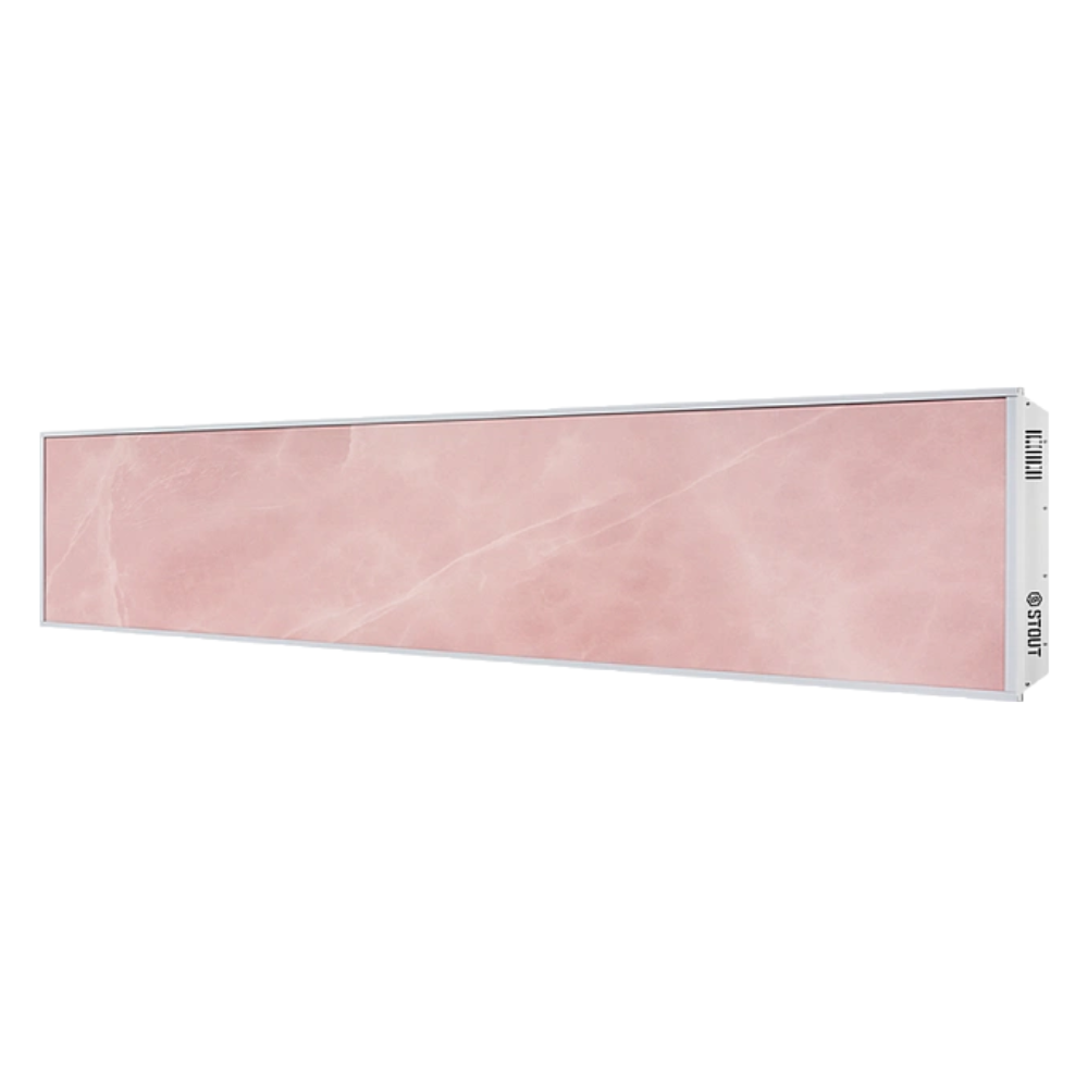 Отопительная панель ROSE STONE SCT 120х30 розовый гранит / серый корпус / Stout фото на multiBOX