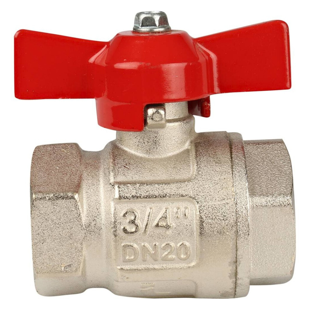 Кран шаровый VIENNA 118, 3/4" ВР-ВР стандартный проход, ручка бабочка / Itap фото на multiBOX