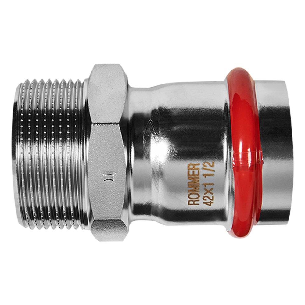 Переходник ВПр-НР 42х11/2" из нерж. стали прессовой / Rommer фото на multiBOX