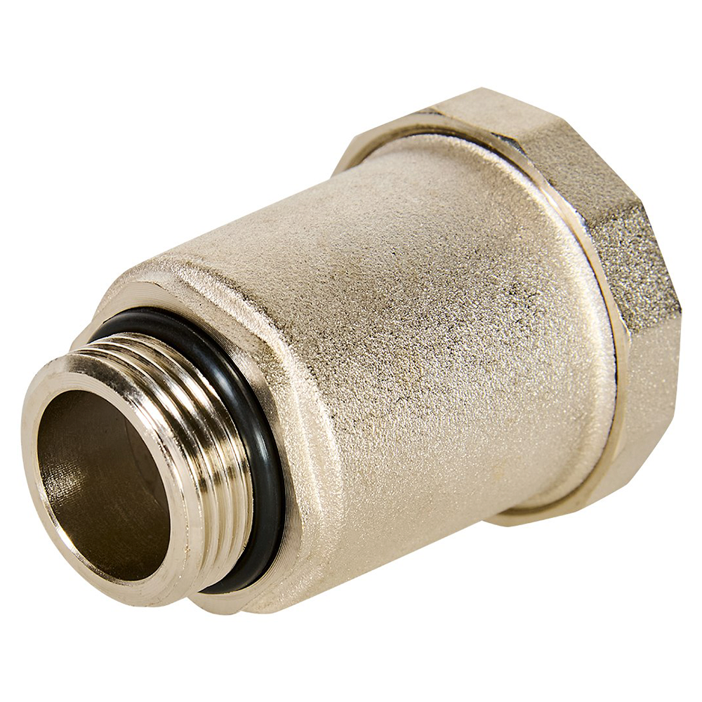 Воздухоотводчик автоматический 3/4" НР верт. выпуск, никелированный / Rommer фото на multiBOX