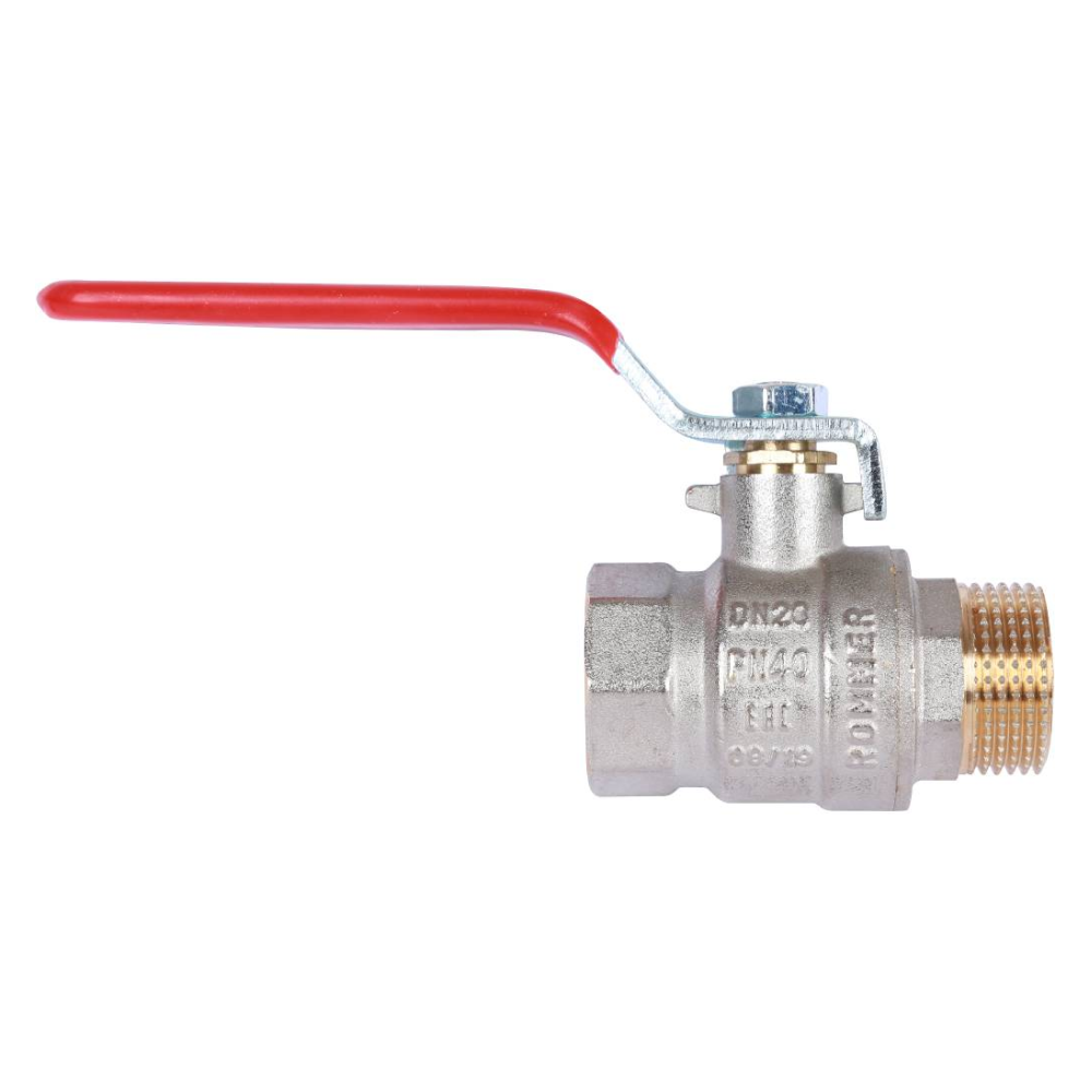 Кран шаровой 3/4" ВР-НР, ручка рычаг / Rommer фото на multiBOX