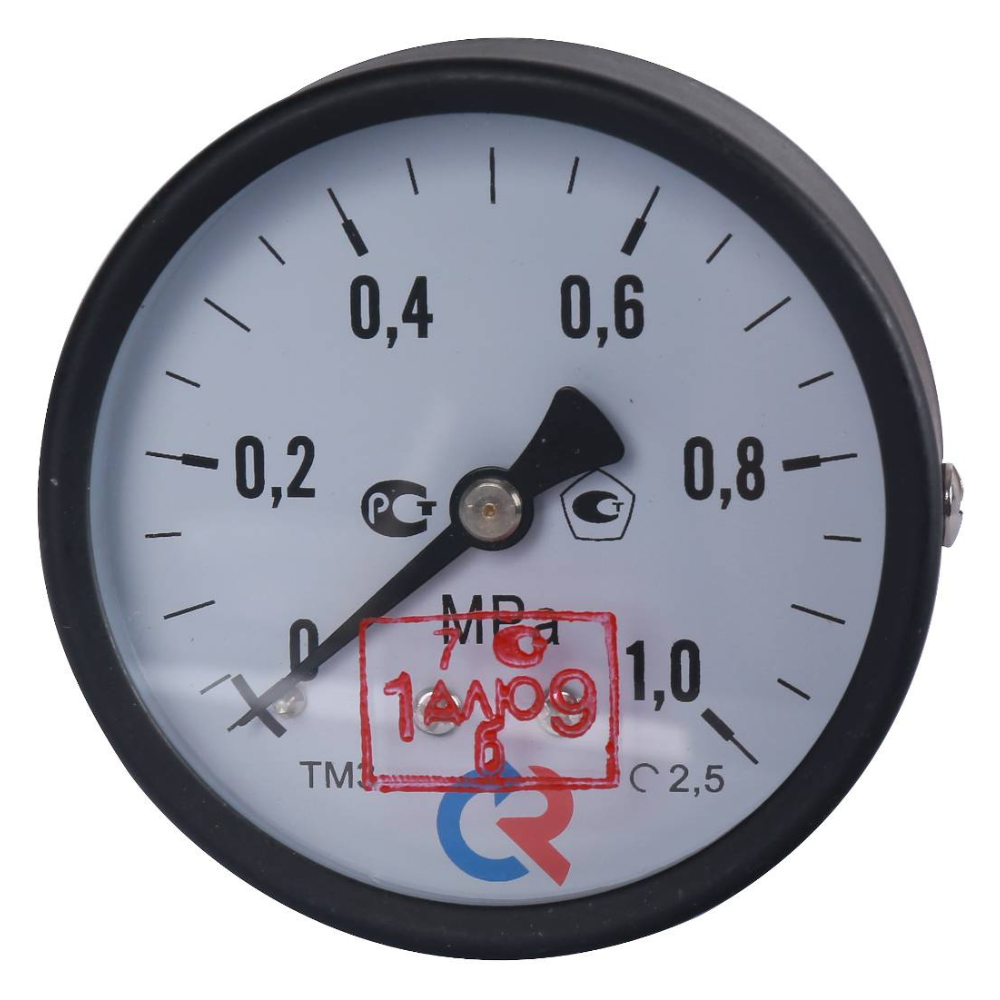 Манометр осевой ТМ-310Т.00 63 мм G1/4", 0...1 MPa, кт 2.5 / Росма фото на multiBOX