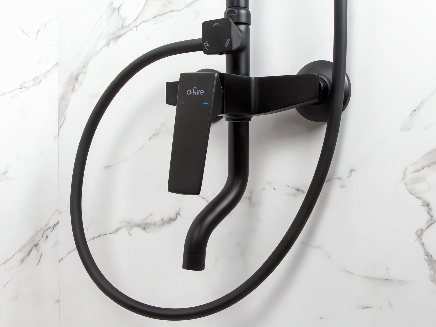 Душевая система (Lt) D35, серия LILY черный (A5-1236) / A-five