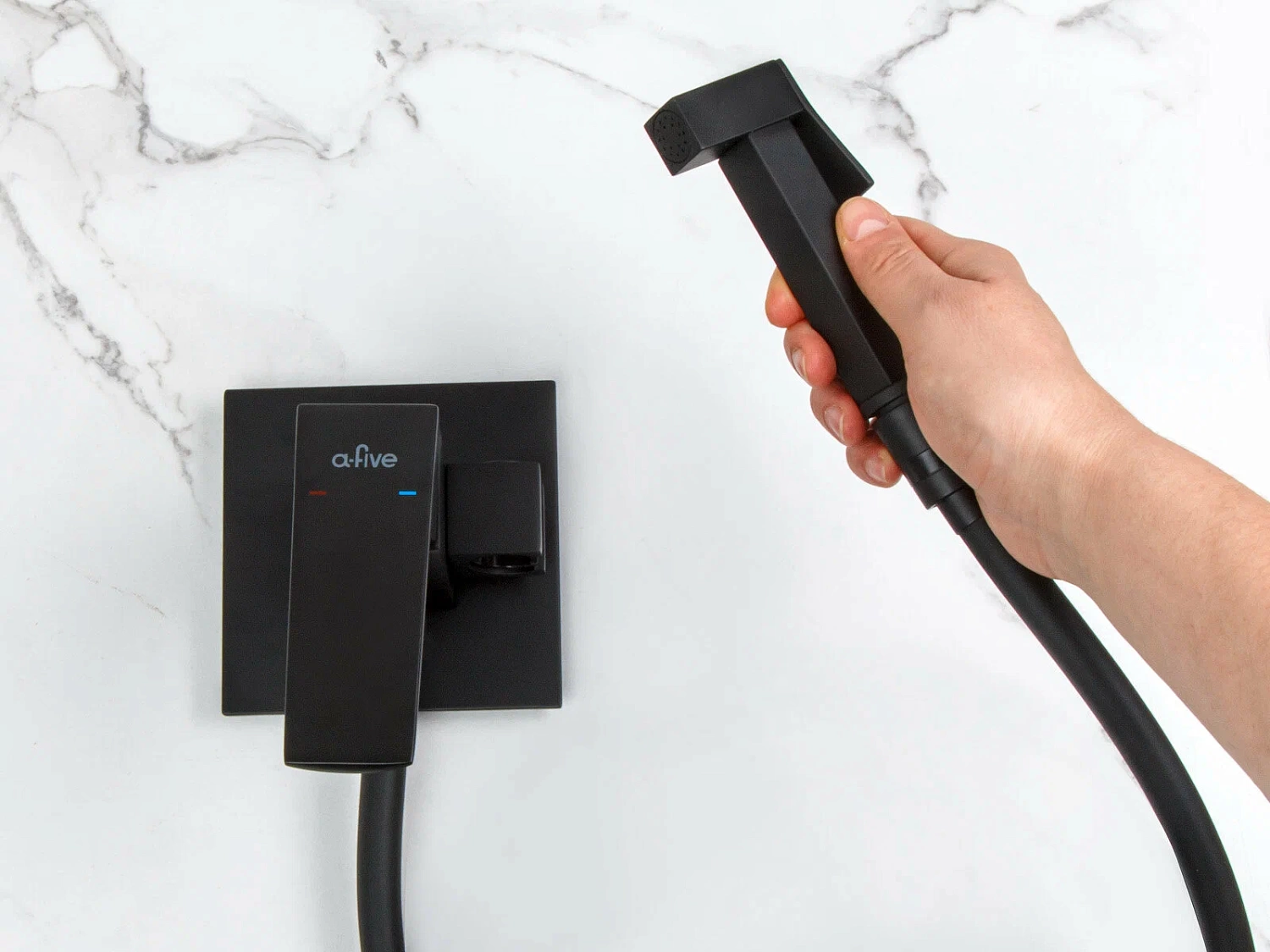 Смеситель для биде (Lt) D35, серия LILY черный (A5-1245) / A-five